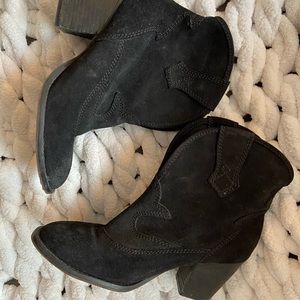 Jeffrey Campbell suede leather booties